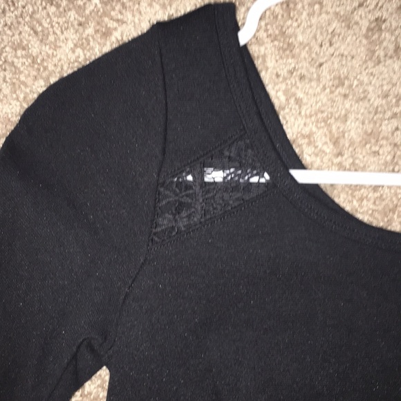 Black Hollister 3/4 Sleeve A-line Dress Small - Picture 2 of 6